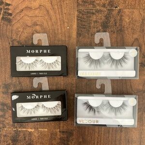 🔥10 for $100🔥 Faux lashes bundle velour and morphe New In Box